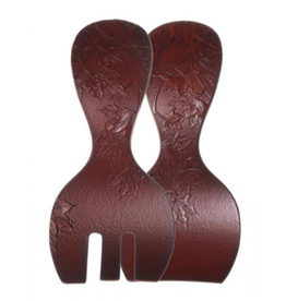 Helin, Bill Recycled Glass Salad Server Set Rosewood