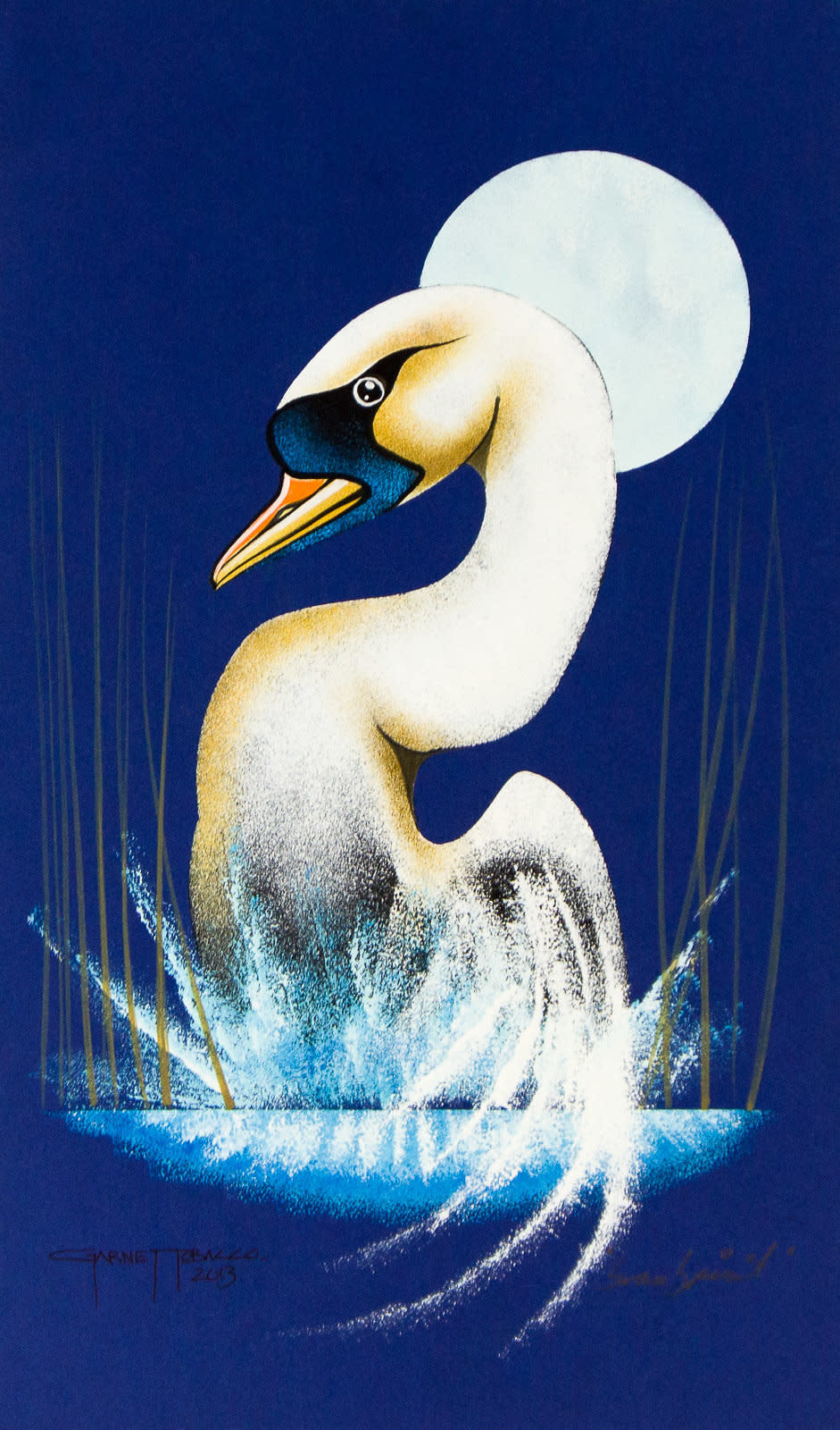 swan mural