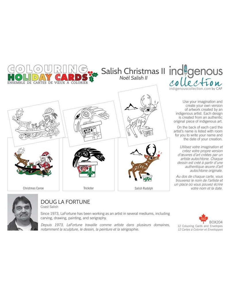 Canadian Art Prints Colouring Holiday Cards