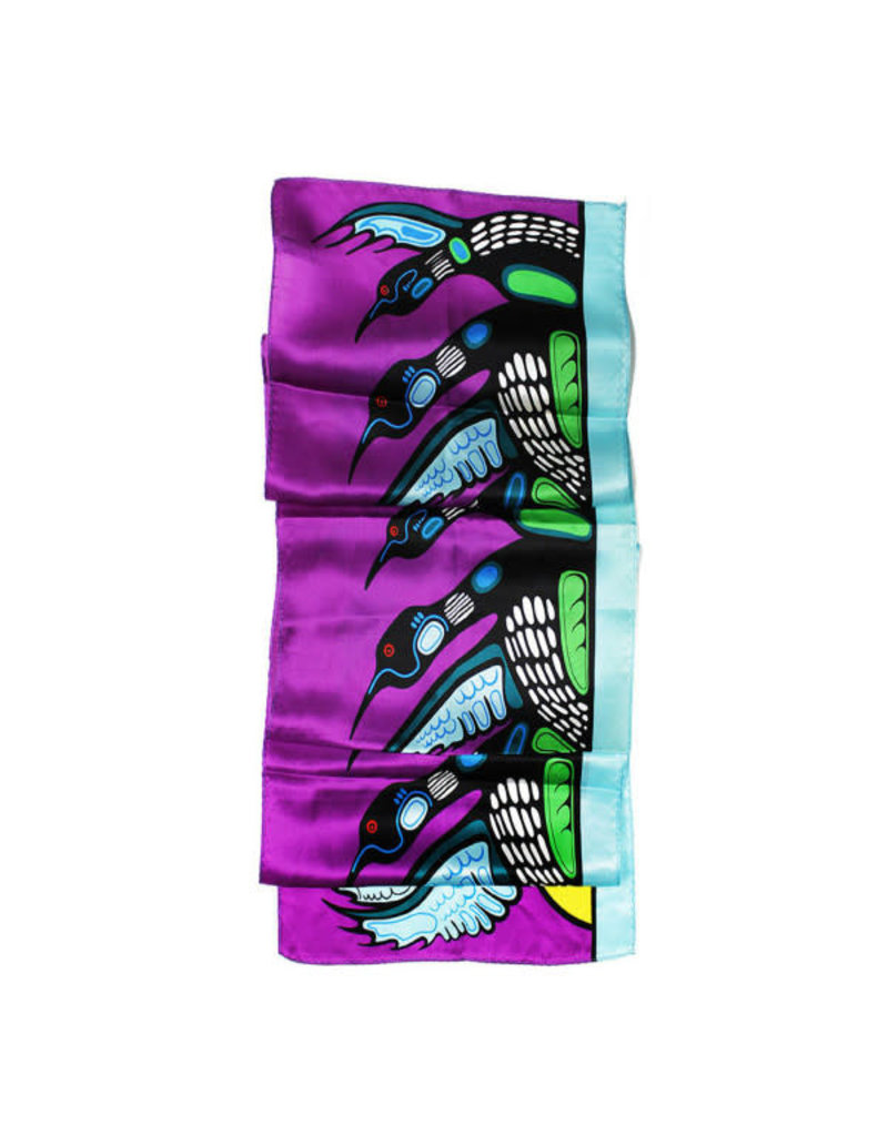 Native Northwest Silk Scarf - Loons Calling