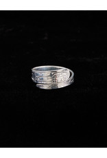 Harper Victoria Wolf Silver Wrap Ring