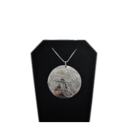 Chance Adrian Gesinghaus Round Eagle  Silver Necklace