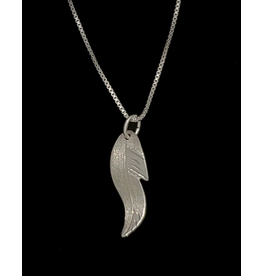 Vincent Henson Feather Silver Necklace LG
