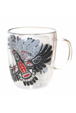 Native Northwest Double Walled Glass Mug