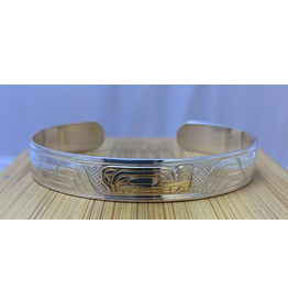 Harper Victoria Wolf Silver & Gold Bracelet 1/4"