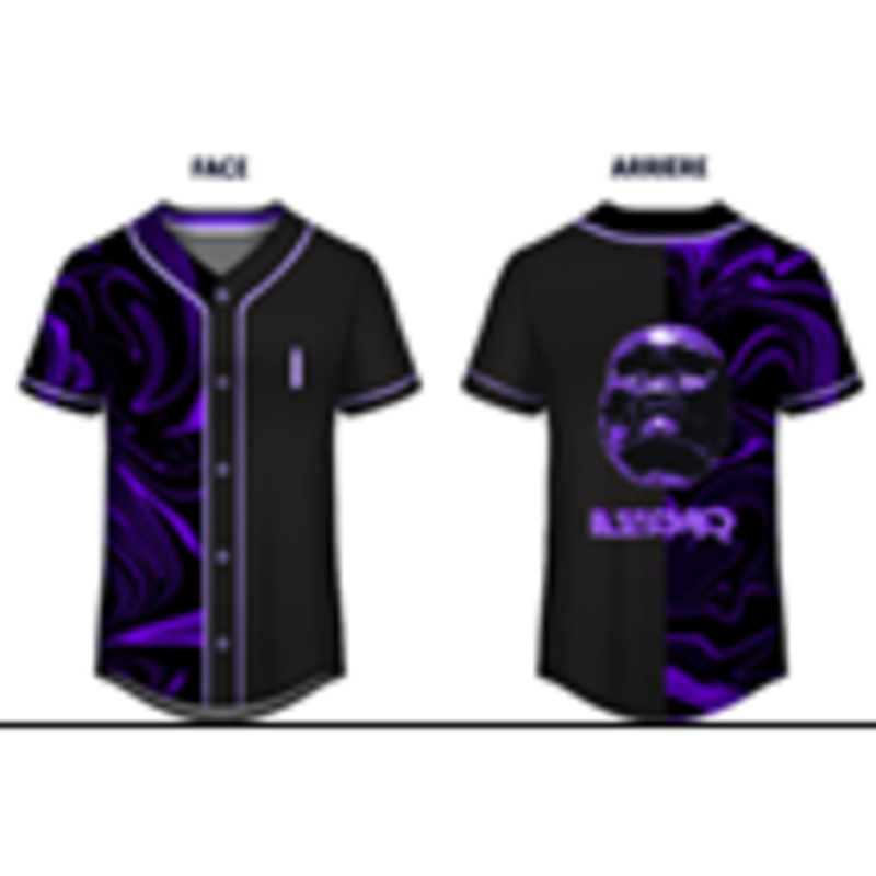 Ile Soniq îLESONIQ Purple Wave Baseball Jersey