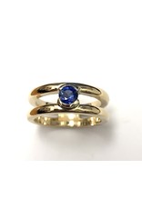 Solitaire Sapphire Ring 14KWY