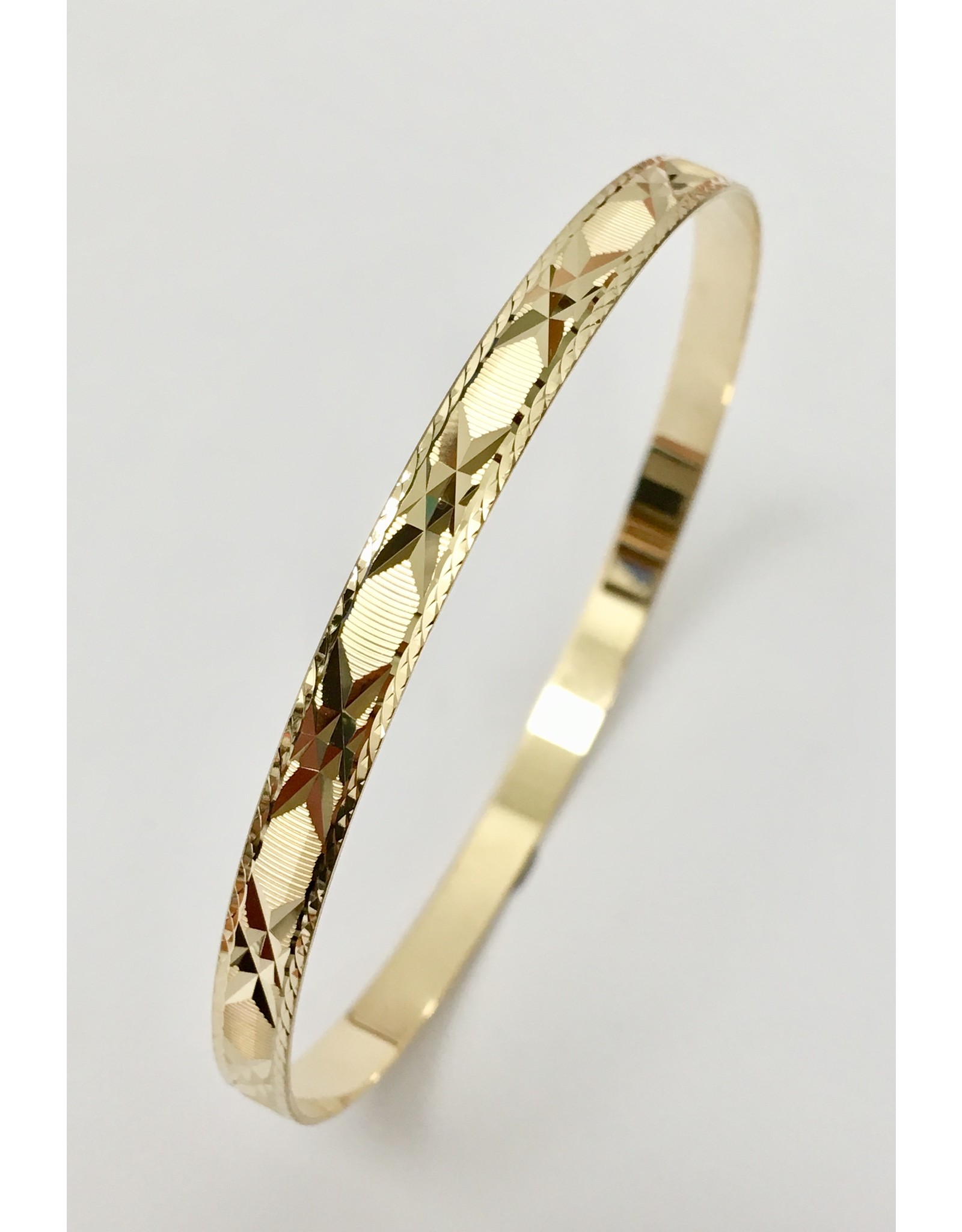 5.1mm Diamond Cut Bangle 10KY