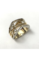 Fancy 3x Diamond Ring 14KWY