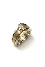 Contemporary Style Diamond Ring 14KWY