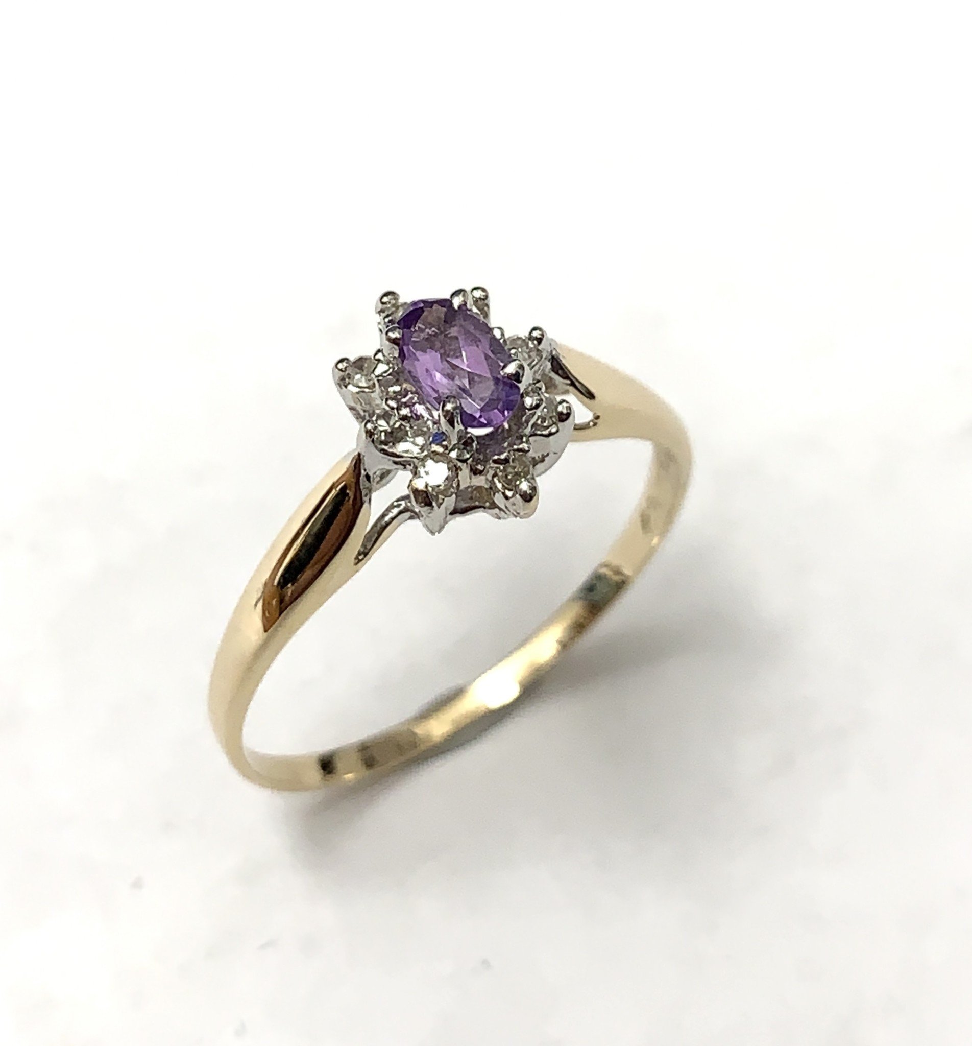 Amethyst cluster store ring