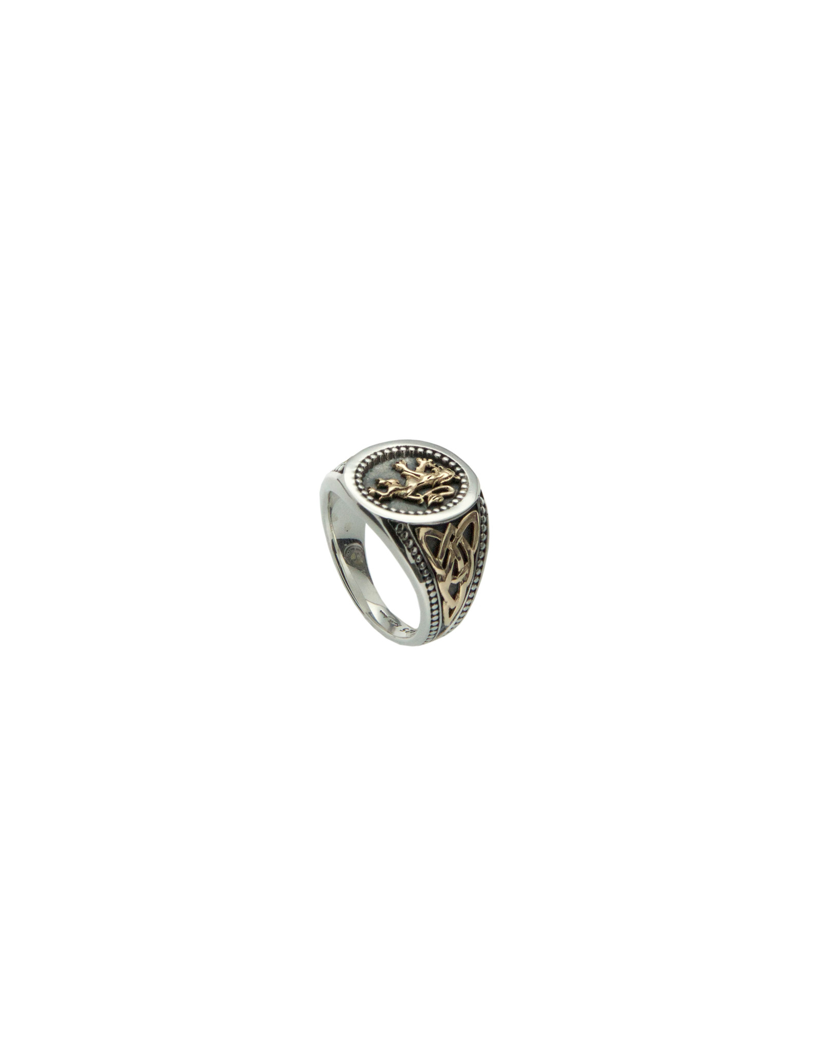 Keith Jack Rampant Lion Ring SS/10KY
