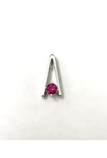 0.32ct Ruby Pendant 14KW