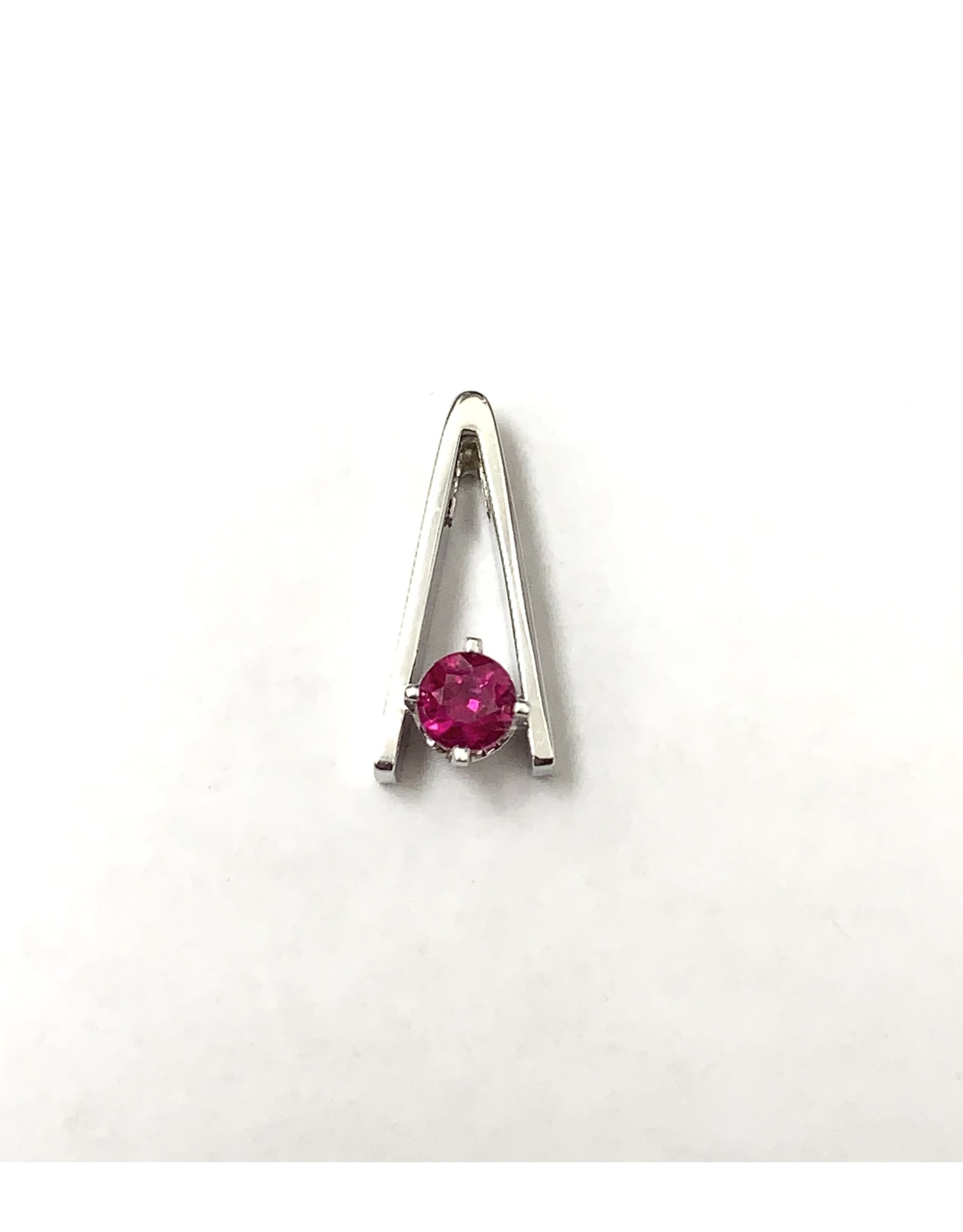 0.32ct Ruby Pendant 14KW