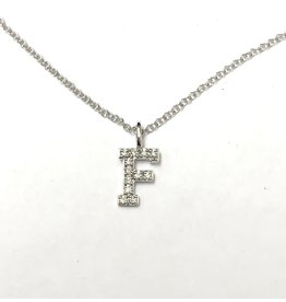 "F" Diamond Pendant