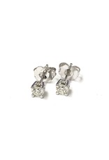 0.32ctw Diamond Stud Earrings 14KW