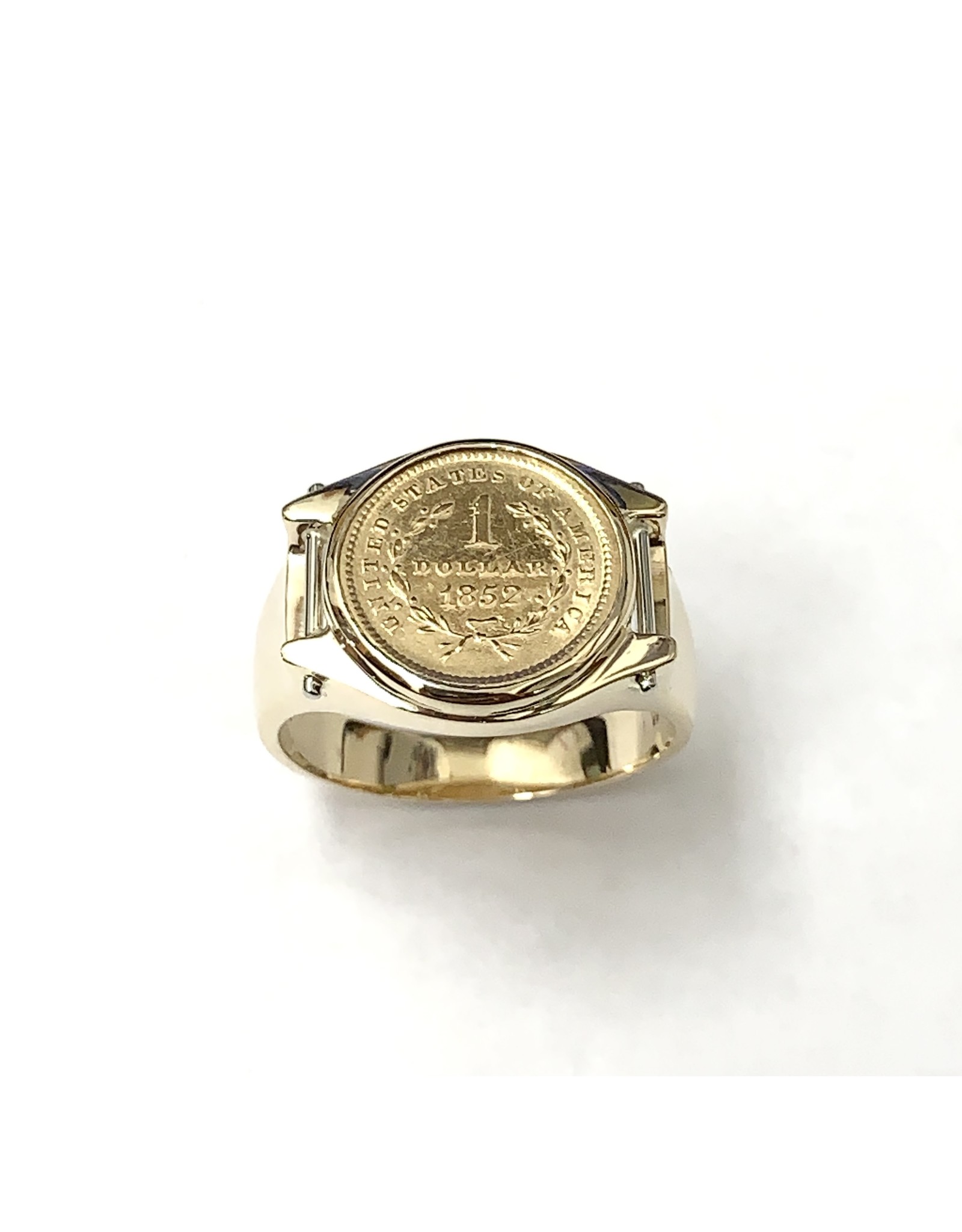 1852 United States 1 Dollar Ring 10KY