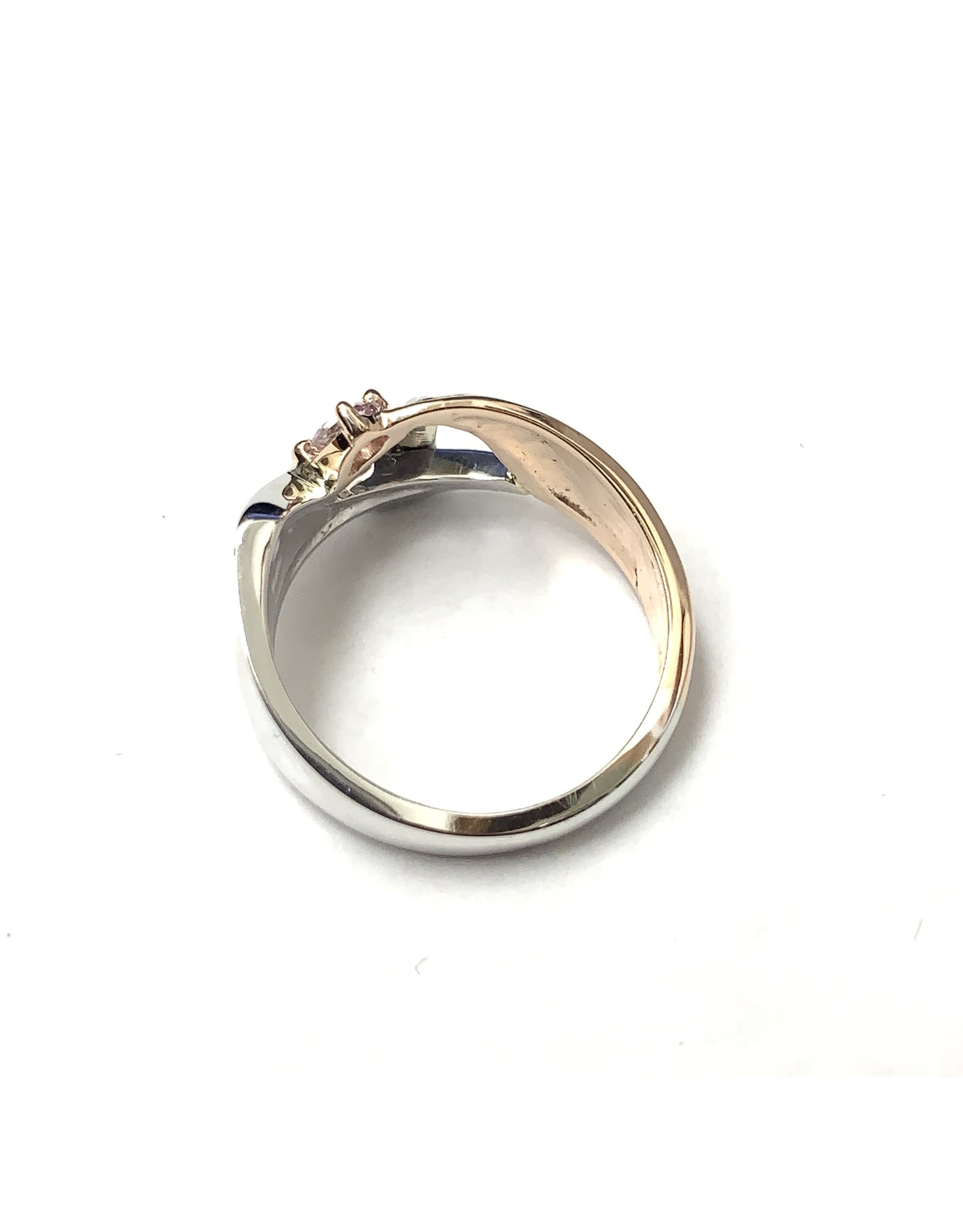 Custom Fancy Coloured Diamond Ring 14KWR