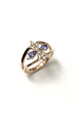 Tanzanite & Diamond Ring 14KR