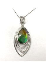 Korite Malibu Ammolite Pendant SS