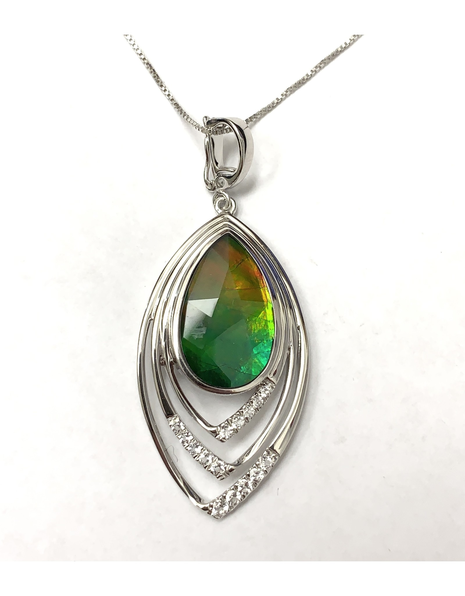 Korite Malibu Ammolite Pendant SS