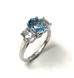 Triple Oval Topaz Ring