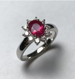 1.16ct Ruby & Diamond Ring