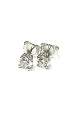 1.02ctw Diamond Stud Earrings 14KW