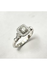 Noam Carver 0.40ctw Cushion Halo Diamond Ring