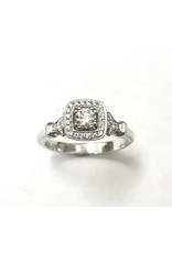 Noam Carver 0.40ctw Cushion Halo Diamond Ring