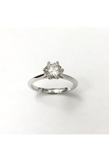1.00ct Solitaire  Lab Grown Diamond Ring  14KW