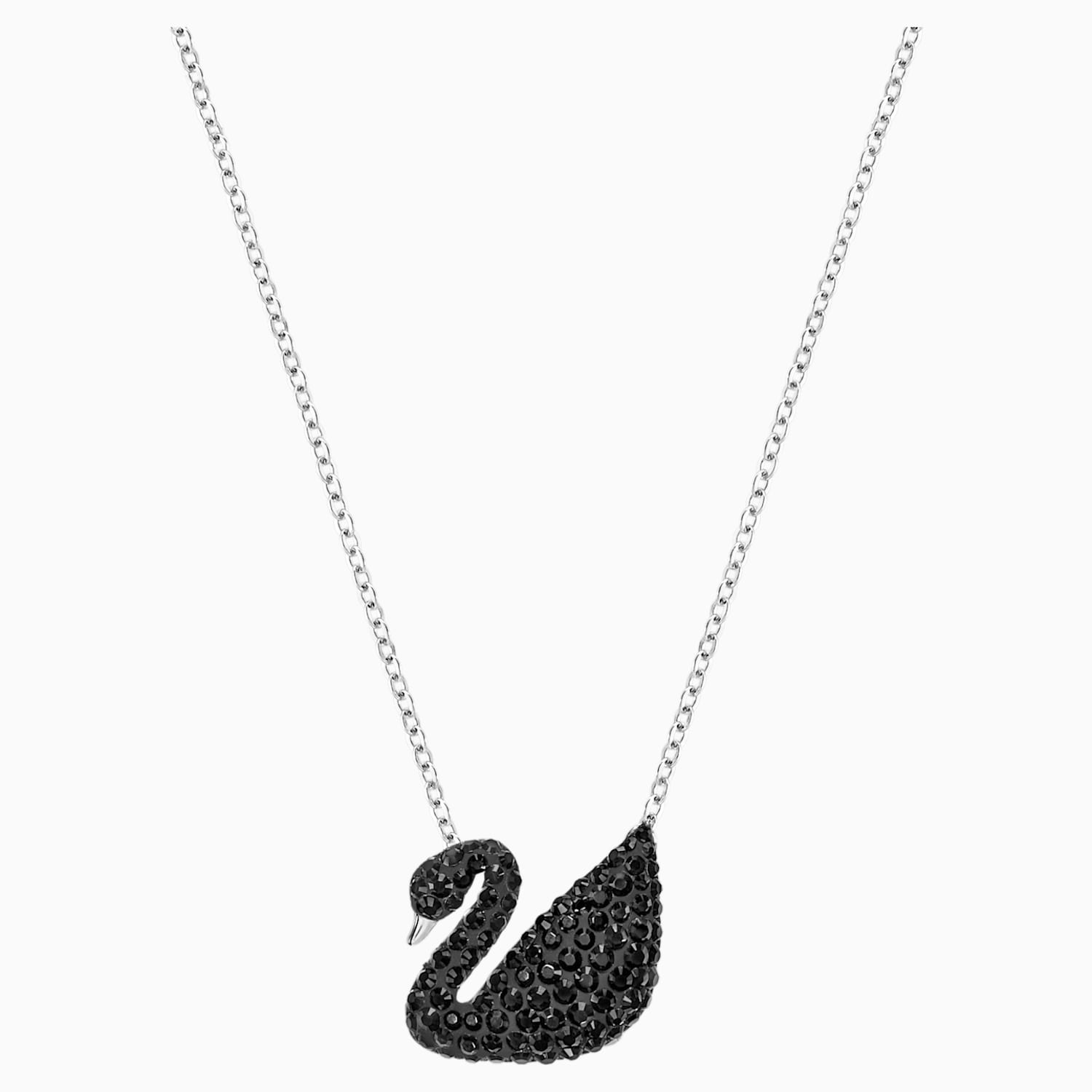 SWAROVSKI｜ (Swarovski Iconic Swan pendant (5647872)) Swarovski Iconic Swan pendant Swan, Medium, White, Rhodium