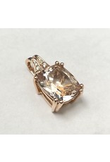 4.75ct Morganite & Diamond Pendant 14KR