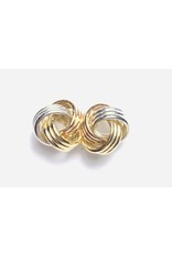 Tri-Tone Knot Earrings 10KWRY