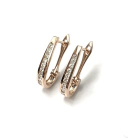 0.33ctw Diamond Hoop Earrings