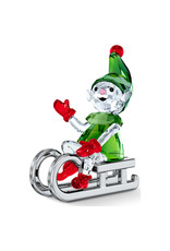 Swarovski Swarovski Santas Elf on Sleigh Crystal