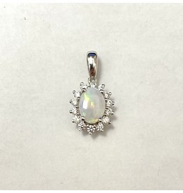 Opal & Diamond Pendant