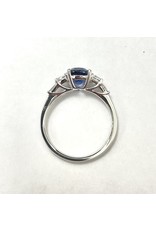 Fine Sapphire & Diamond Ring 18KW