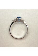 1.34ct Topaz & Diamond Ring 14KW