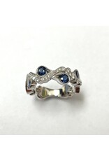 Sapphire & Diamond Ring 14KW