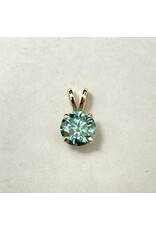 0.85ct Moissanite Pendant 14KY