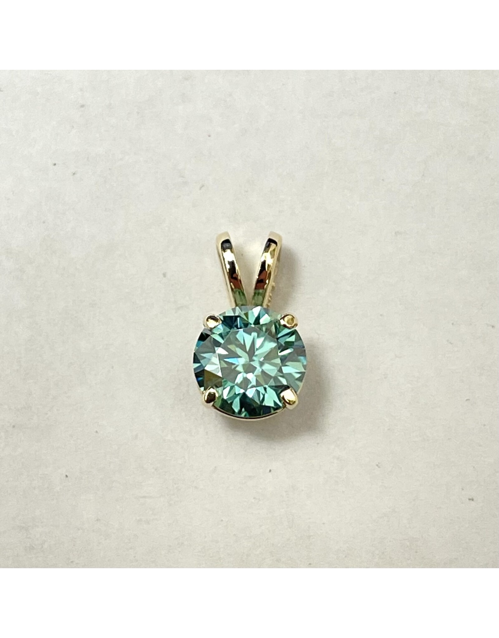 0.85ct Moissante Pendant 14KY