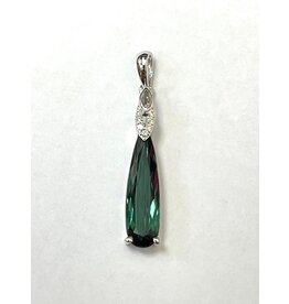 2.30ct Tourmaline & Diamond Pendant