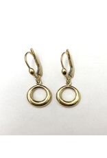 Drop Circle Earrings 10KY