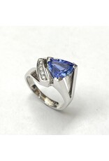 2.26ct Tanzanite & Diamond Ring 14KW