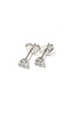 Illusion Setting Diamond Stud Earrings 10KW