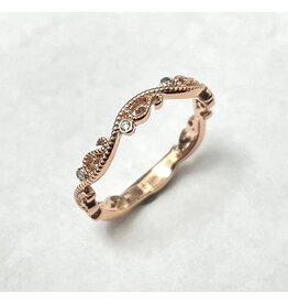 Filigree Diamond Stackable Ring