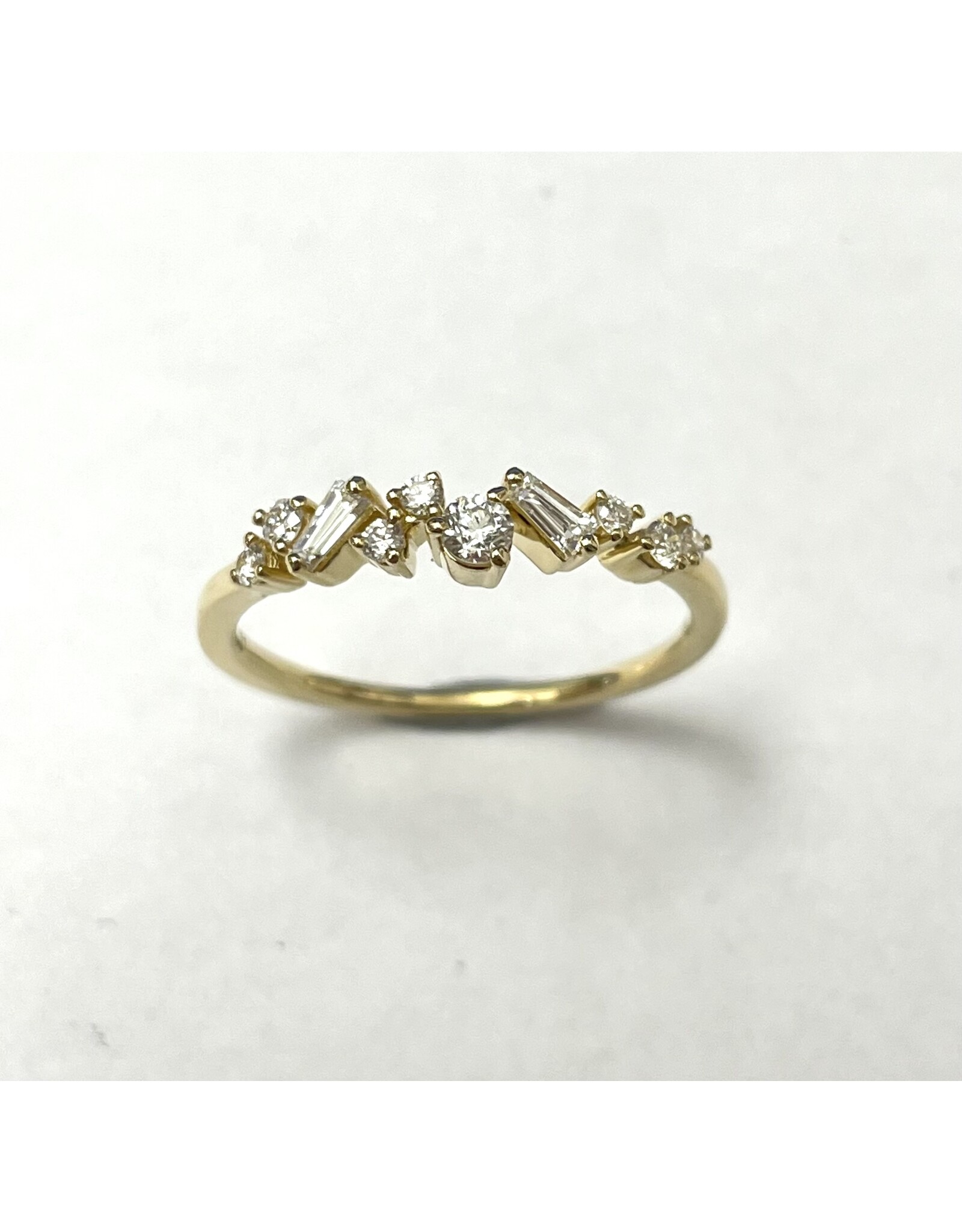 Multiple Diamond Ring 18KY