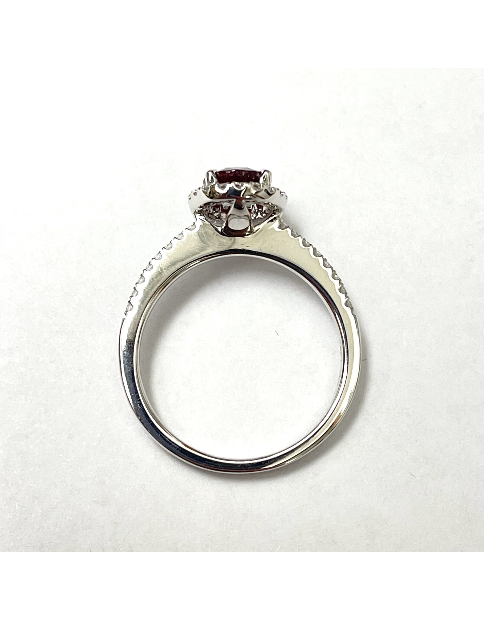 1.18ct Ruby & Diamond Ring 14KW