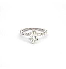 1.19ct Marquise Diamond Engagement Ring